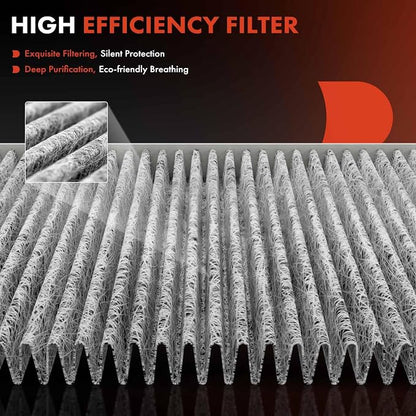 A-Premium 2-PC Cabin Air Filter w/Activated Carbon Compatible - Image 4