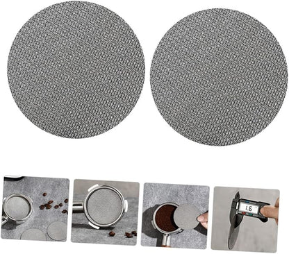 KICHOUSE 2pcs Reusable Espresso Filter Mesh Screen Stainless Steel Espresso - Image 8