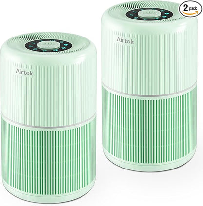 2 Pack Air Purifier for Home Bedroom by AIRTOK