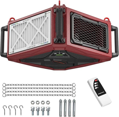 Abestorm 1080 CFM Intake Air Filtration System, 270 Degree Workshop Dust by AbestormSolutionsINC