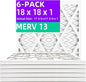18x18x1 MERV 13 Pleated Air Filter MPR 1900 & FPR 10, Furnace Air Filters by Qingzhug