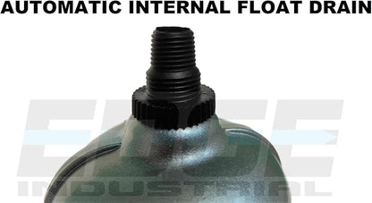 HEAVY DUTY COMPRESSED AIR FILTER REGULATOR COMBO PIGGYBACK, METAL BOWL - Image 7