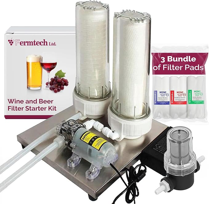 Fermtech Mini 2 Electric Sediment Filter Starter Kit by UBREWUSA