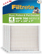 Filtrete 22x24x1 AC Furnace Air Filter, MPR 700, MERV 8, Tough on Pollen by Filtrete