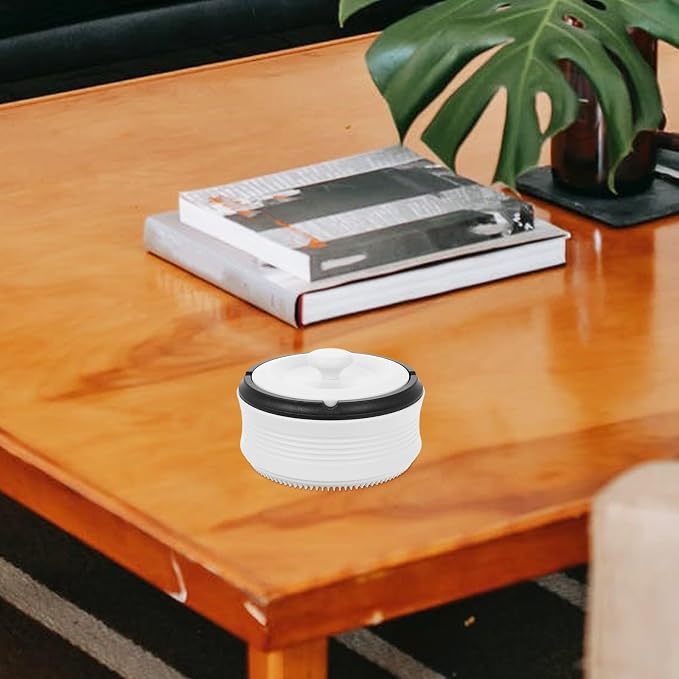 ARTIBETTER Smart Ashtray for Home and Office, Ivory White Rechargeable Auto Ash - Image 4