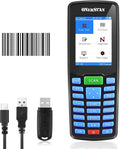 Inventory Scanner, Wireless Barcode Scanner Portable 1D Handheld Bar Code Scanners for Collector Data Terminal Inventory Device 2.8" LCD Screen Barcode Reader for Warehouse, Library, Store