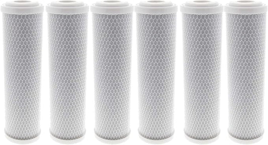 Tier1 10 Micron 10 Inch x 2.5 Inch | 6-Pack Whole House Carbon Block Water by Tier1