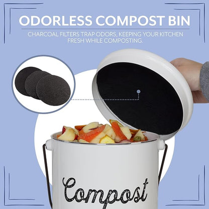 AuldHome Design Kitchen Compost Bin - Image 5