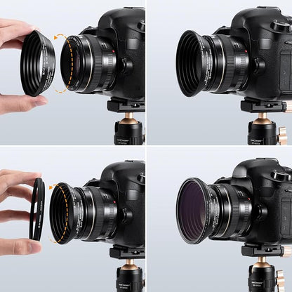 K&F CONCEPT 18 Pieces Filter Ring Adapter Set, Camera Lens Filter Metal - Image 7