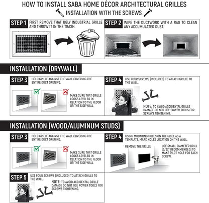 SABA Home Decor Air Vent Cover Grille - Image 10