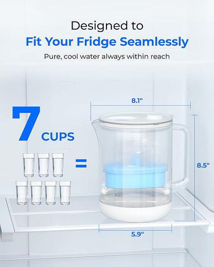 Waterdrop Glass Alkaline Water Filter Pitcher - Image 7