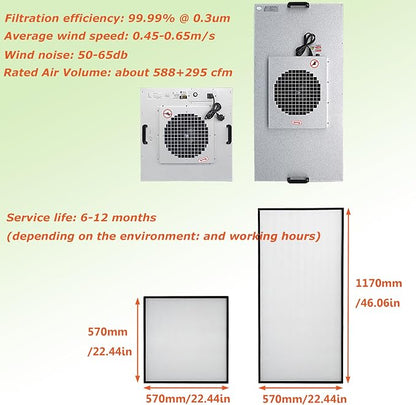 INTSUPERMAI Vertical Laminar Flow Hood Air Flow Clean Bench Workstation Lab - Image 4
