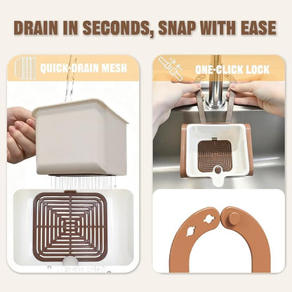 Kitchen Food Waste Catcher for Sink Faucet Hanging, The Food Trash Leftovers - Image 3