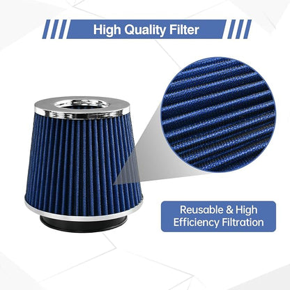 Universal Clamp On Air Intake Filter fits 3 In /3.5 In /4 In Three Different - Image 4