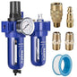 NANPU 1/4" NPT Compressed Air Filter Regulator Lubricator, Zinc Alloy, 5 Micron by NANPU