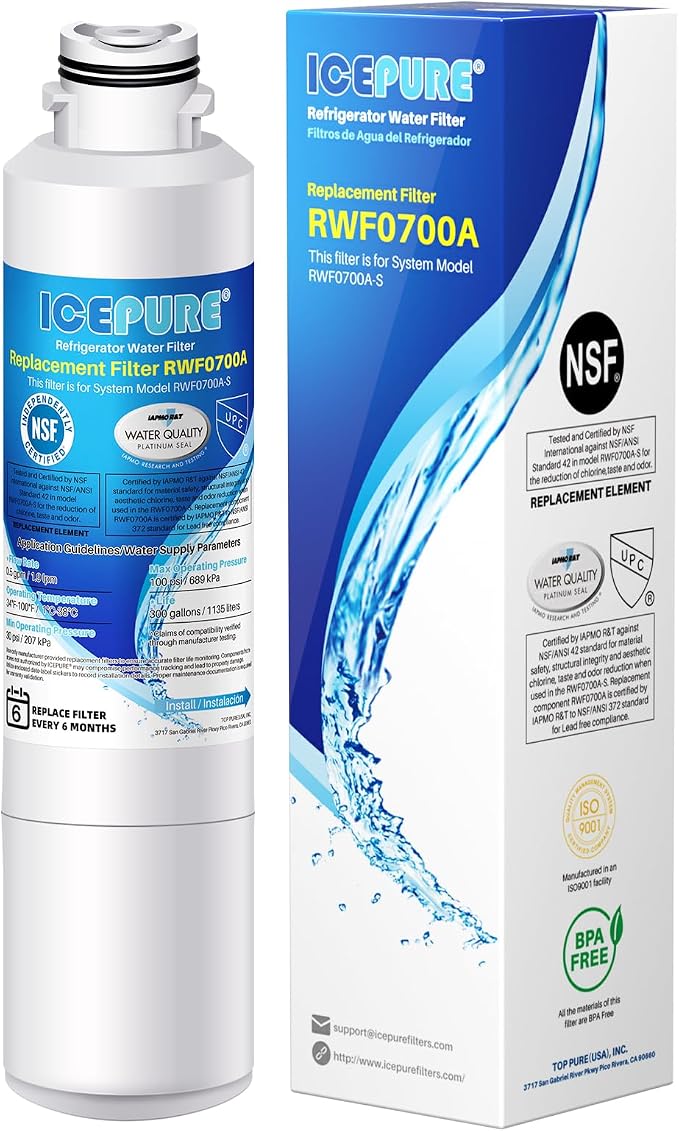 ICEPURE DA29-00020B Refrigerator Water Filter Replacement by ICEPURE