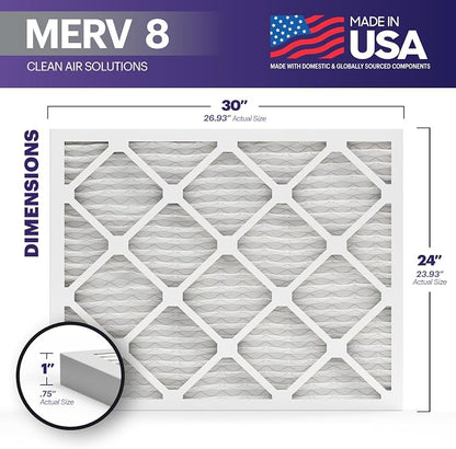 BNX TruFilter 24x30x1 Air Filter MERV 8 - Image 2