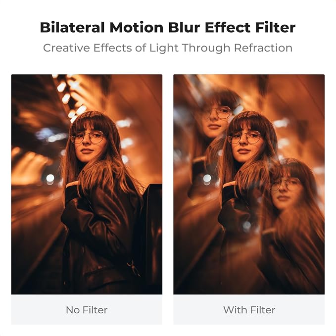 K&F CONCEPT 58mm Bilateral Blur Ghost Motion Filter Super Speed Effects - Image 3