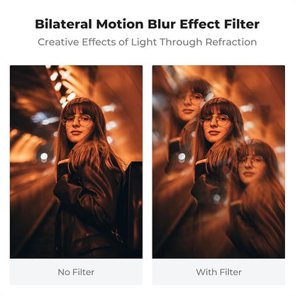 K&F CONCEPT 58mm Bilateral Blur Ghost Motion Filter Super Speed Effects - Image 3