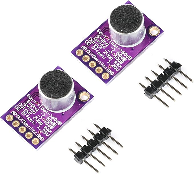 EC Buying 3Pcs MAX9814 Microphone Amplifier Module Electret Microphone Amplifier Module MIC Microphone Sound Amplification Microphone Head Sensor Auto Gain Control Release Ratio Low THD for Arduino
