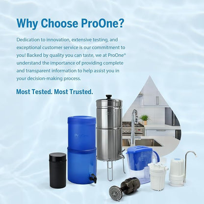 ProOne 9-Inch Gravity Water Filter Replacement G-Series 4-Pack - Image 5