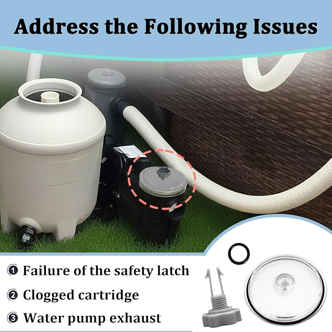 Pool Leaf Trap Cover Lid with O-Ring and Valve Kit - Image 5