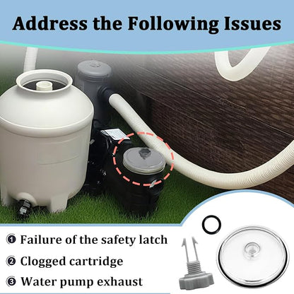 Pool Leaf Trap Cover Lid with O-Ring and Valve Kit - Image 5
