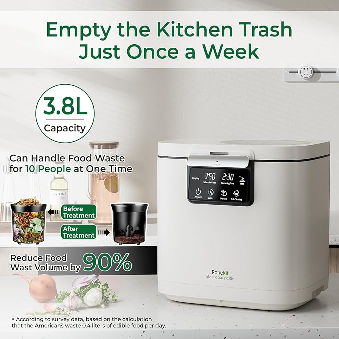 Electric Composter for Kitchen, Smart Compost Bin - Image 2