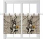 Funny Farm Animals Kitchen Curtains 36 Inch Length, Small Window Curtains Tab by Unknown