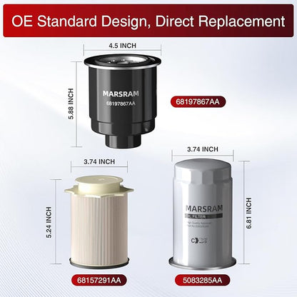 Marsram 6.7 Cummins Fuel Filter and Oil Filter Fits - Image 5