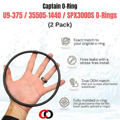 Captain O-Ring – Replacement U9-375/35505-1440 / SPX3000S / O-12 O-Rings - Image 5
