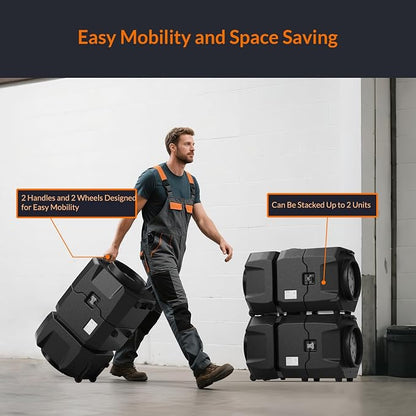 PURISYSTEMS 900 CFM Air Scrubber Commercial, Portable Industrial Air Purifier - Image 6
