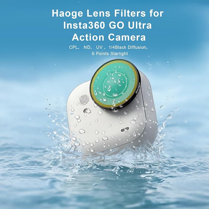 Haoge Filter Set for Insta360 GO Ultra, Includes CPL, and Screen Protector - Image 4