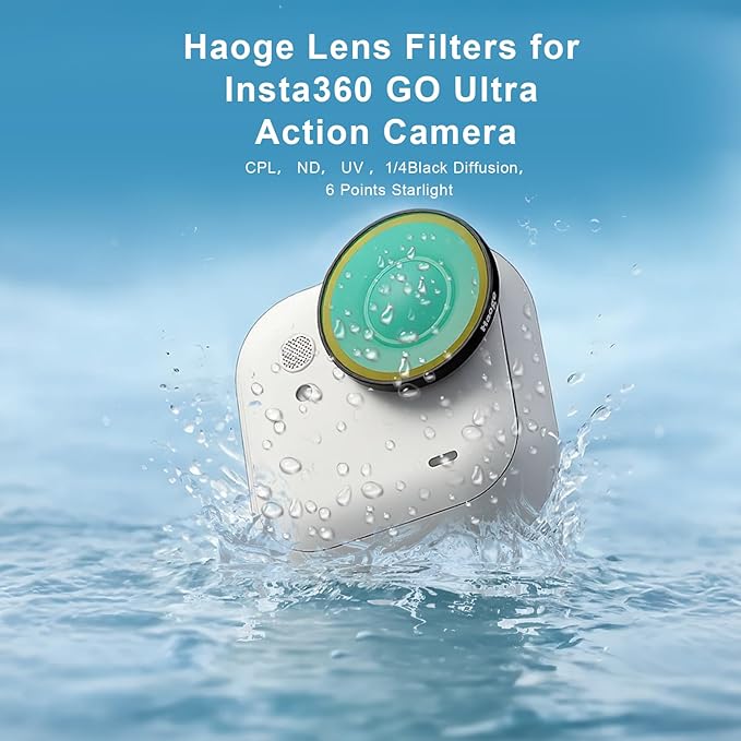 Haoge Star Filter for Insta360 GO Ultra, 6 Points Starlight Twinkle Starburst - Image 5