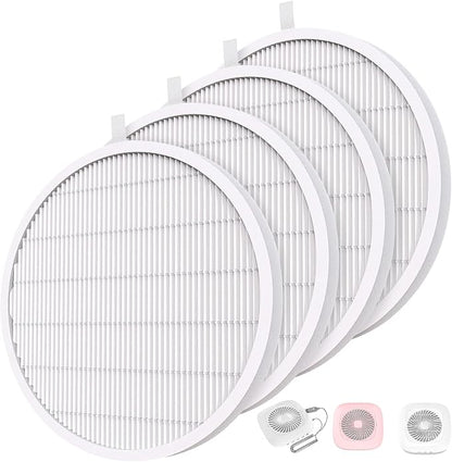 4 Pack Reusable HEPA Filters for MelodySusie Nail Dust Collector, Compatible by KTNAid
