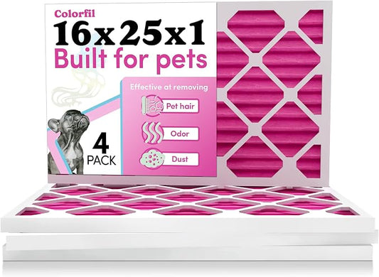Colorfil 16x25x1 Air Filter | Made in the USA | Color Changing | Remove Cat and by ColorfilAirFilters
