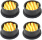 4 Pack Air Compressor Intake Paper Filter Elements Air Replacement Filter by Greenparty