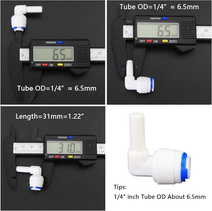 Water purifier globe valve, straight through 1/4 "FPT pipe quick collection - Image 7