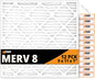 Tiger Tough 9x11x1 Air Filter MERV 8 MPR 600-800, High-Performance Pleated HVAC by TIGERTOUGHPRODUCTS