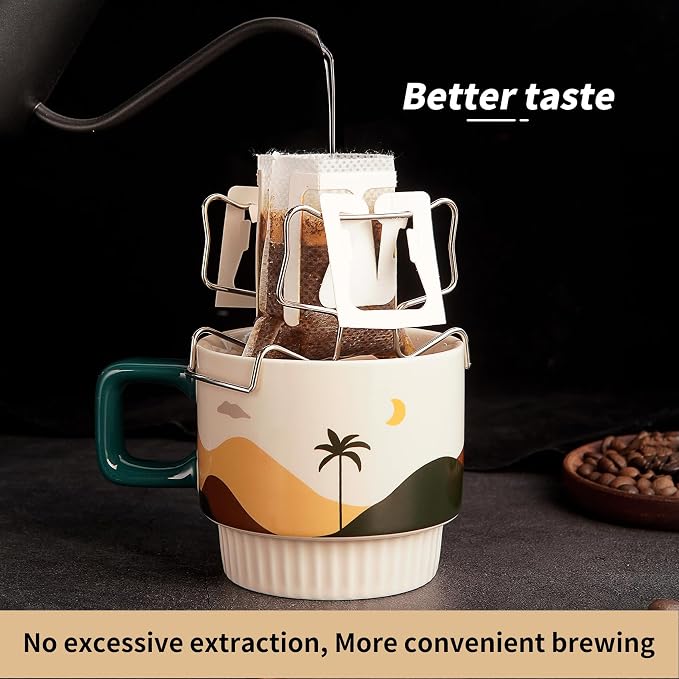 Hanging Ear Drip Coffee Bag Holder - Image 3