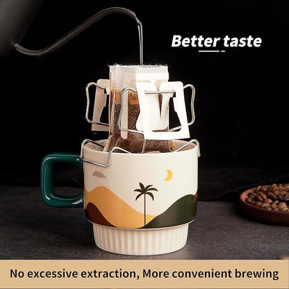 Hanging Ear Drip Coffee Bag Holder - Image 3