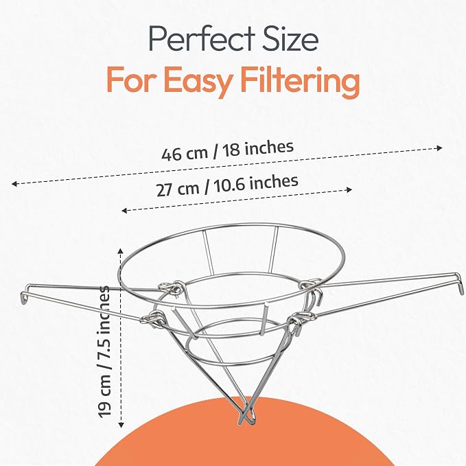 Cleaner Syrup, Better Filtration – Stainless Steel Cone Filter Holder - Image 3