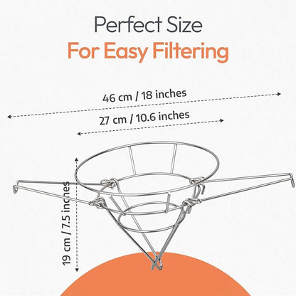 Cleaner Syrup, Better Filtration – Stainless Steel Cone Filter Holder - Image 3