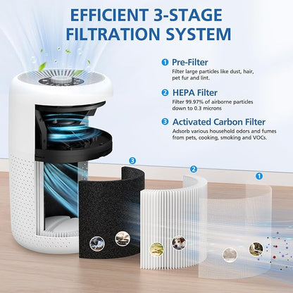 4 Pack P60 Replacement Filter Only Compatible - Image 3