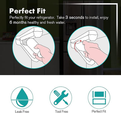 ICEPURE PLUS NSF/ANSI 53 Certified UKF8001 Refrigerator Water Filter Compatible - Image 6