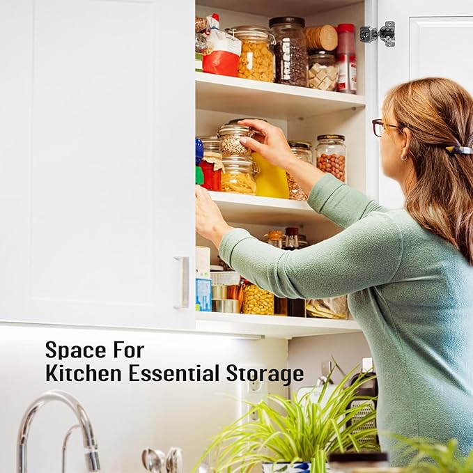 Wall Kitchen Cabinets, RTA Cabinets, White Shaker Cabinet, Wall Mounted, RTA Upper Cabinet, Modern for Kitchen and Bathroom with Door, 2 Adjustable Shelves (White, 24" W x 30" H x 12" D)