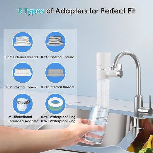 Faucet Water Filter for Sink, Rapid Flow - Image 4