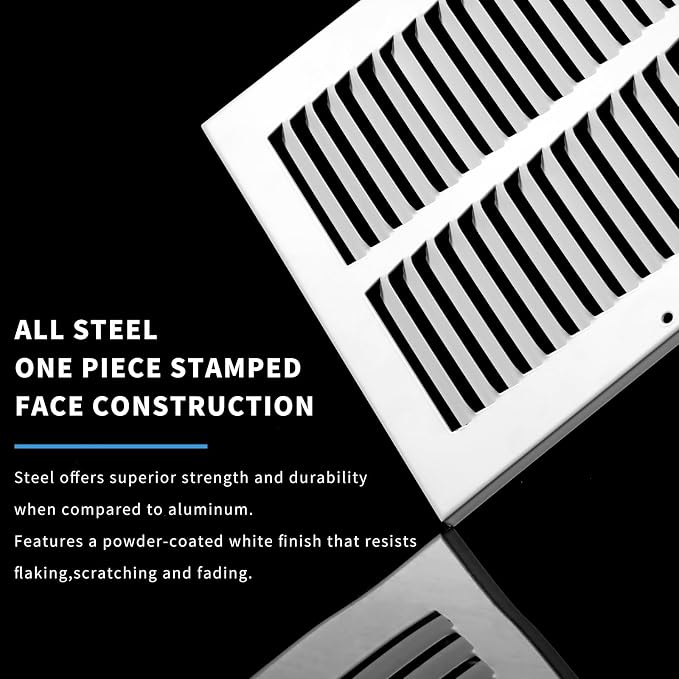 30x6 Return Air Grille, Air Return Vent Cover, Flat Vent Cover, Rejillas De - Image 2