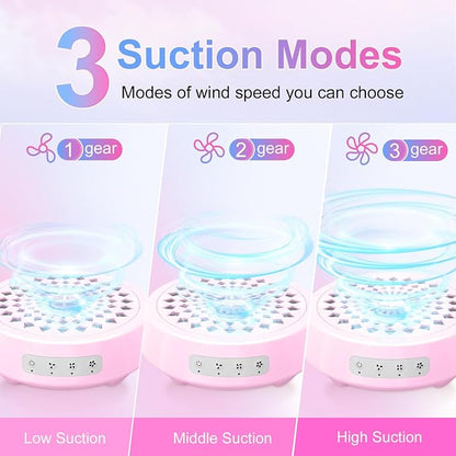 Professional Nail Dust Collector, Quiet Nail Vacuum Cleaner Machine - Image 3