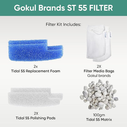 Tidal 55 Filter Maintenance and Replacement Filter Media Kit, Including Gokul - Image 2